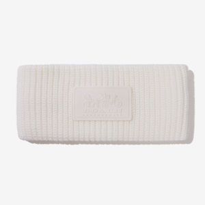COACH Headband Cable Knit for Winter in White